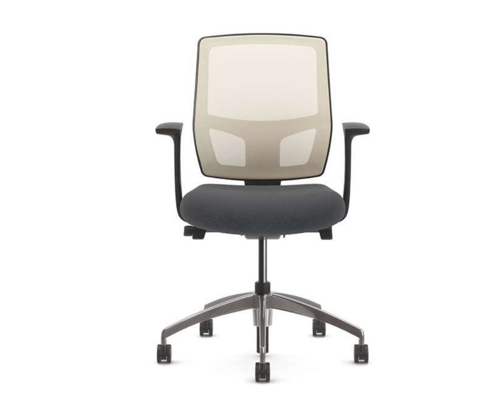 ofs-airus task chair-chrome-arms-casters