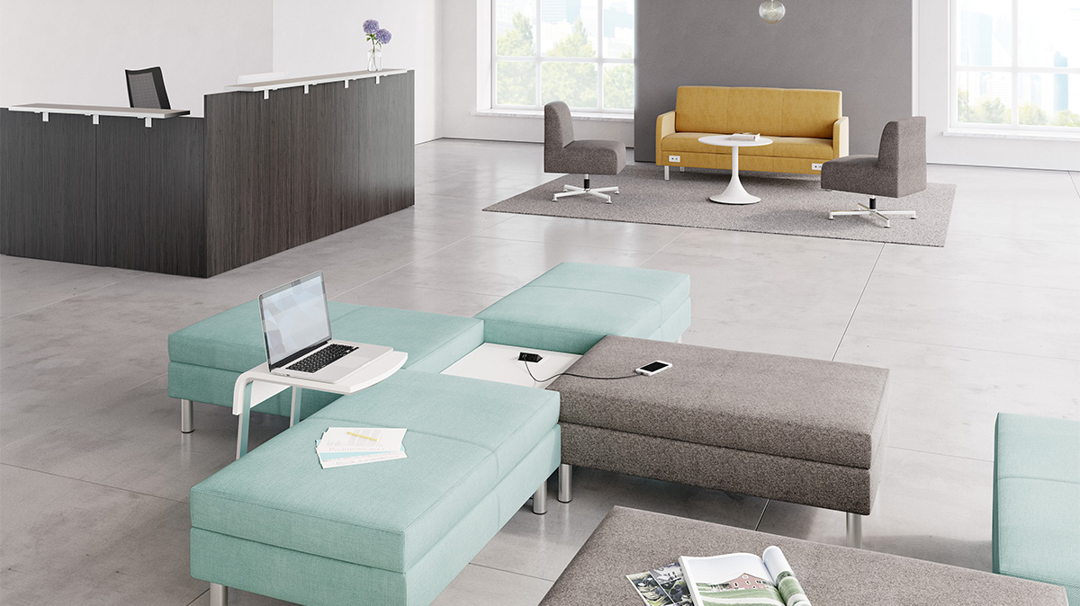 ofs coact lounge seating collection bench