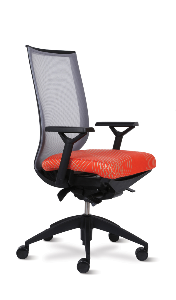 aria frontangled view the aria chair by 9 to 5 seating with its many arm and control mechanism options, is able to be used in multiple parts of your workplace. could be used as a task chair for a single or multi-shift operation to keep your employees comfortable with ergonomic arm options and a full synchro tilt or intensive synchro control mechanism that offers multiple options to your employees to adjust their chair to their liking. the aria chair could also be used in the conference room with its loop arms and colorful mesh options to set the tone for a fun place to work.