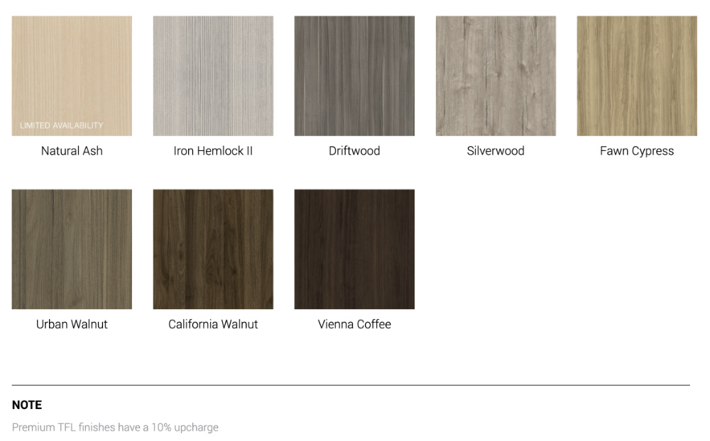 DeskMakers Premium Laminate Colors