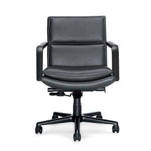 Keilhauer elite conference chair in black leather