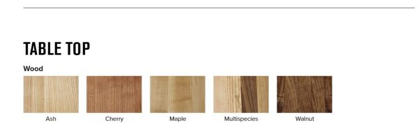 montisa wood only