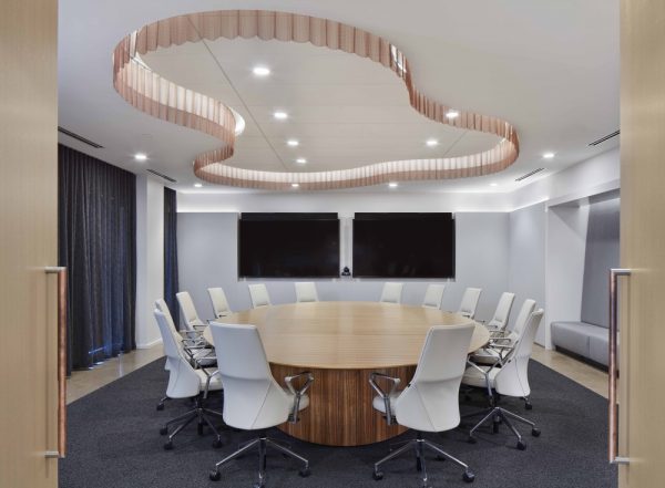 flow conference table custom paldao veneer round top dealer atmosphere designer studio bv md