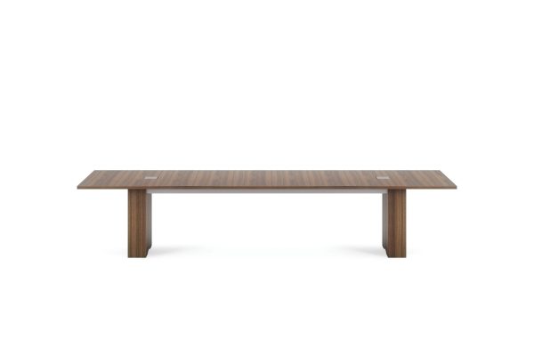 flow conference table m35 marron walnut veneer 144 top rectangle expandable base 2 medium power matrix lg scaled