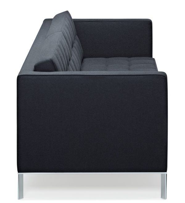 km-tufted tuxedo lounge chair keilhauer