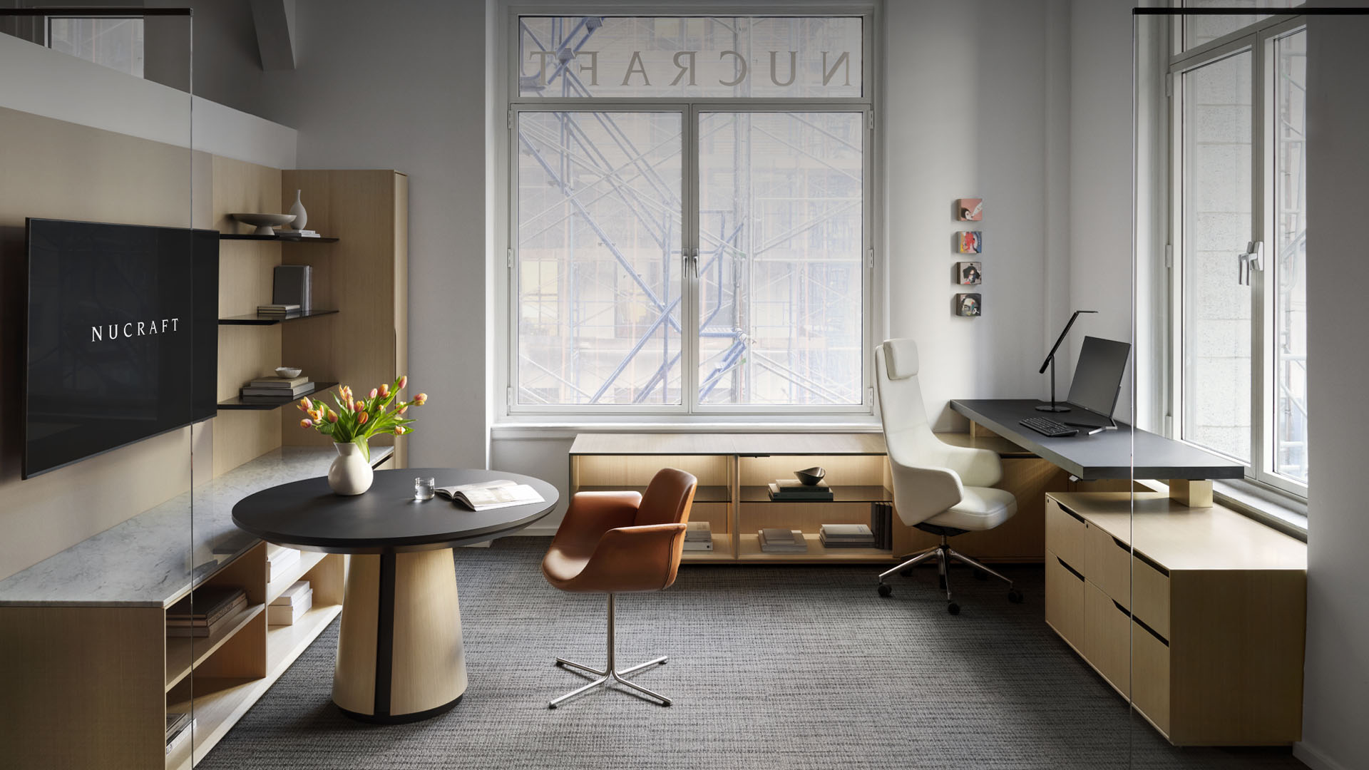 nucraft ascari height adjustable private office executive office