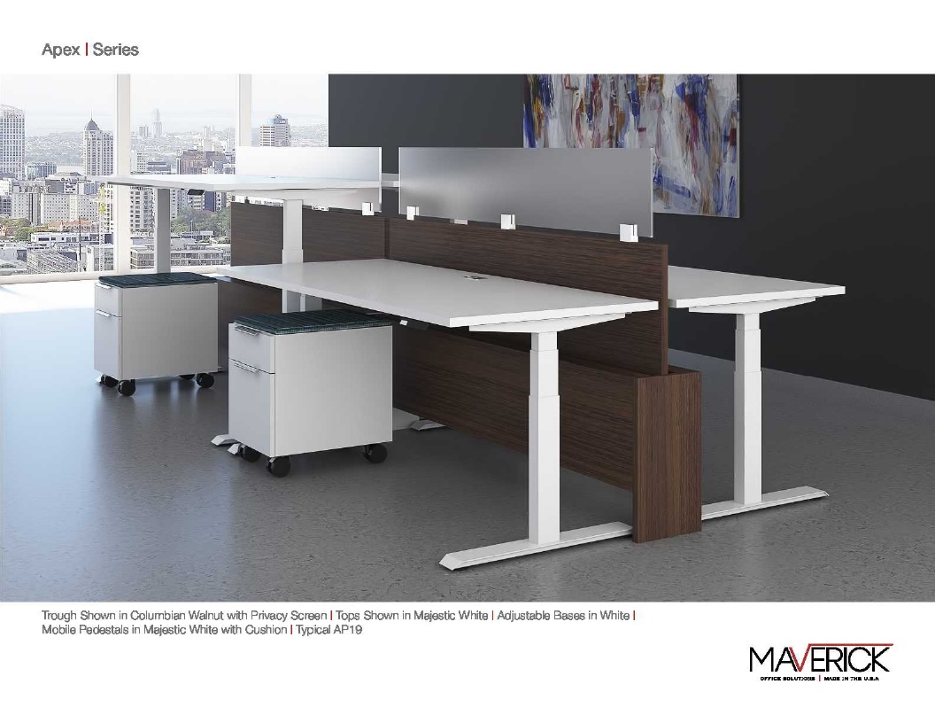 Maverick Apex Modular Desk Stations Benching Privateoffice