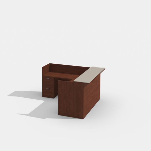amber reception casegoods cherryman alan desk 5