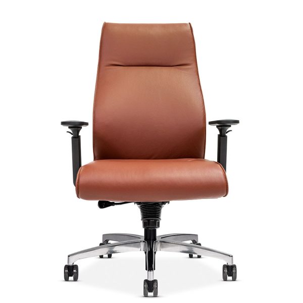 dyce conference lounge seating via seating alan desk 6 features: <ul> <li><strong>backrest:</strong> mid and high backs offered.</li> <li><strong>upholstery:</strong> available in leather, vinyl, and solid fabric</li> <li><strong>foam:</strong> high-density, closed-cell, cold-cured, injection-molded foam using via seating’s proprietary process.</li> <li><strong>arms:</strong> height adjustable and multiple textured or upholstered fixed conference/executive arms.</li> <li><strong>control mechanisms:</strong> single position knee tilt mechanisms.</li> <li><strong>bases:</strong> five-star bases available in black nylon, polished aluminum and brushed aluminum finishes.</li> <li><strong>jury seating:</strong> optional jury base on mid backs featuring height adjustment, 360 degree swivel and no weight return-to-center & return to max height.</li> <li><strong>max weight:</strong> 300 lb. (see options for more details)</li> <li><strong><span class="orange">quick ship</span>:</strong> 10 chairs produced in a 48 hour period.</li> <li><strong><a href="https://viaseating.com/warranty/"><span class="orange">warranty</span></a>:</strong> 12 year warranty including the foam.</li> </ul>