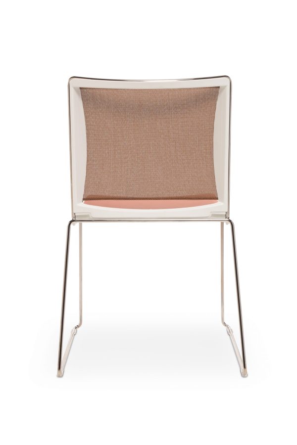 library images splash chair white copper mesh back view scaled