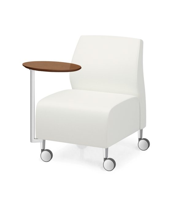 1 seat armless casters
