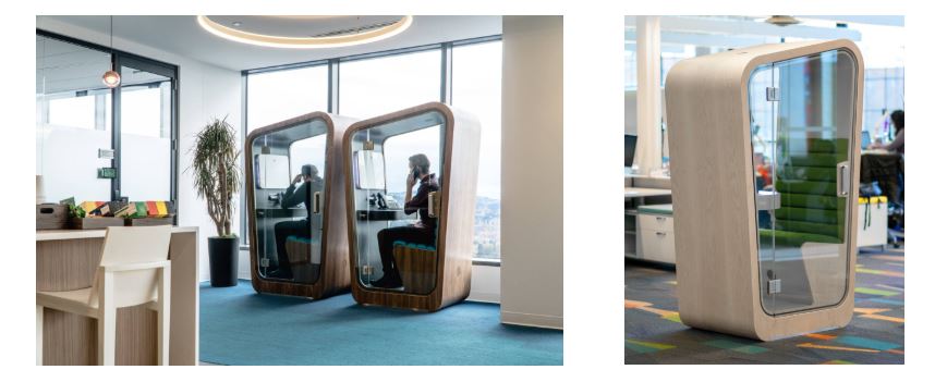 Loop phone booth