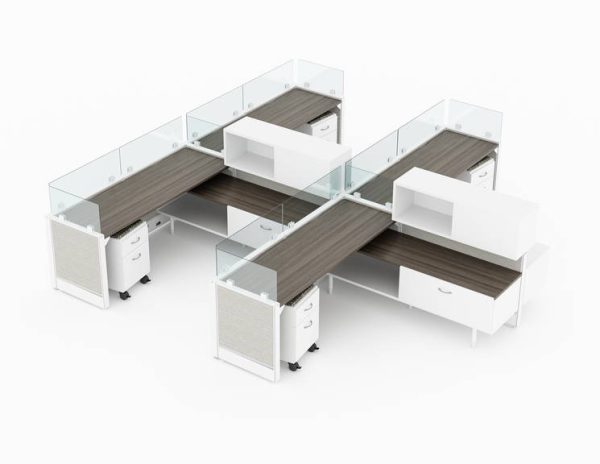 global total office compile panel system alan desk 15
