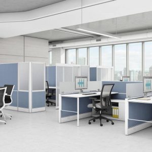Global Total Office Compile Panel System Alan Desk
