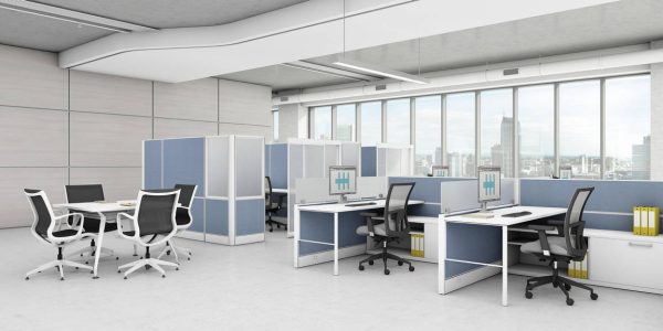 global total office compile panel system alan desk
