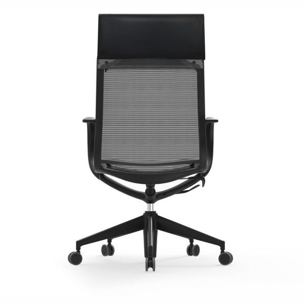 curva hi back nylon chair idesk alan desk 3 the curva high back nylon chair by idesk has a sophisticated european design that will bring the conference room to life. this conference chair features a glass reinforced nylon frame and a durable mesh seat and back. the headrest features monza graphite black leather. this conference chair is also ergonomically designed, allowing you to sit for longer periods of time with no discomfort thanks to its shape that forms a natural lumbar support. with a weight capacity of 250 lbs., and limited lifetime warranty, consider this chair to be part of your conference room.