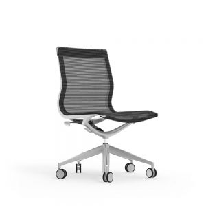 iDesk Curva Mid back Armless Chair Alan Desk