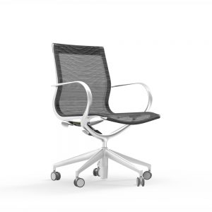 iDesk Curva Mid Back Mesh Chair Alan Desk