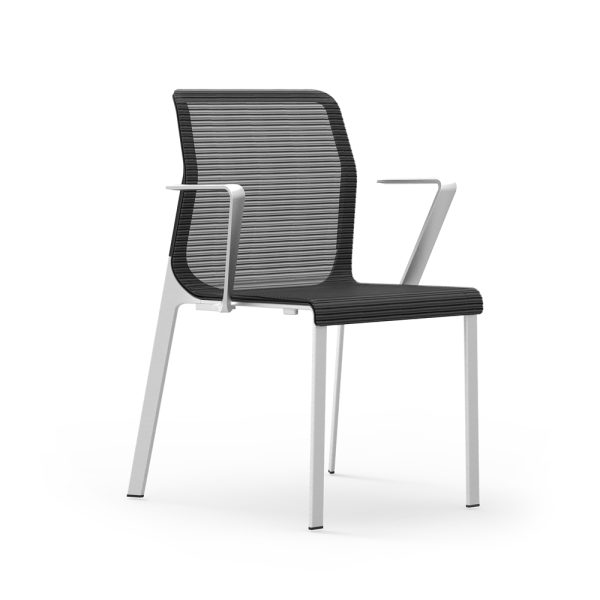 idesk curvinna guest chair with arms alan desk