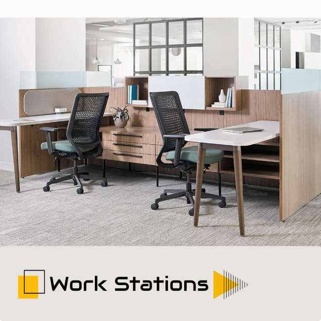 workstations open plan system