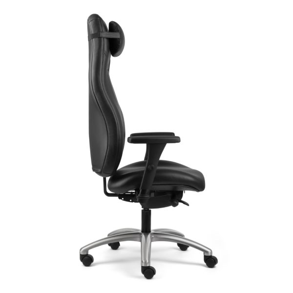 allseating therapod therapist extra highback office chair 6 <ul> <li><span style="color: #ff6600;">=- available to try at our showroom -=</span></li> <li>part of our top 10 most ergonomic chairs</li> <li>available in multiple textiles, vinyl, & leather options</li> <li>multiple arm options</li> <li>back & chrome base options</li> </ul>