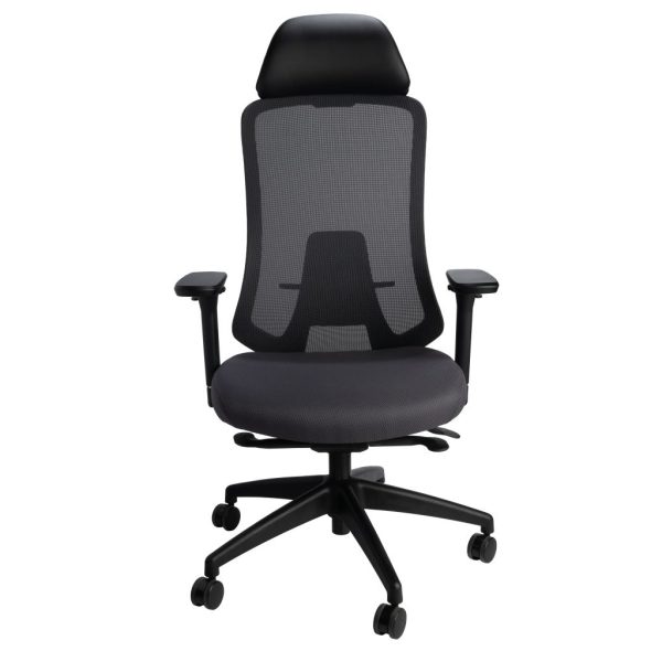 ecd lagos ergonomic office chair2 <ul> <li><span style="color: #ff6600;">=- available to try at our showroom -=</span></li> <li><span style="color: #ff0000;">part of our top 10 most ergonomic chairs</span></li> <li><span style="color: #339966;">usually kept in stock at our showroom</span></li> <li><span style="color: #000000;">optional headrest</span></li> <li>adjustable arms with available width adjustment</li> <li>upholstered seat / mesh back</li> <li>adjustable back angle</li> <li>adjustable lumbar support</li> <li>multiple seat sizes to accommodate the needs of 99% of the population</li> <li>memory or molded foam</li> <li>three cylinder heights and two stool kit heights fitting multiple users and applications</li> </ul>