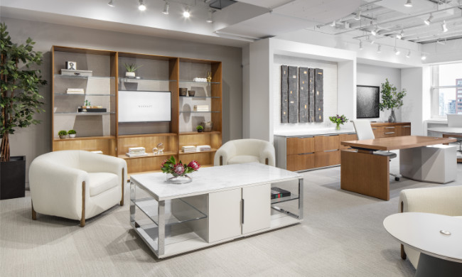 nucraft chicago showroom office furniture environment