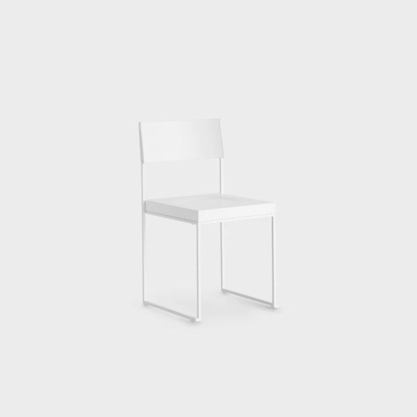 cubacubo stool la palma 1 <p>the combination of a narrow line and a square has led to a rigorously attractive system of chairs and stools. a system of extraordinary minimalism, thanks to a shaped seat and the sinuous curve of the backrest.</p>