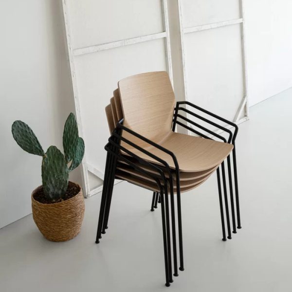 kai stool la palma 9 <p>in japanese "kai" means shell. and just like a shell that opens and reveals its very soft interior, this chair perfectly adapts to the body. thanks to a fold in the backrest, it provides support and comfort. with its minimalist design, it has a versatile and strong personality.</p>