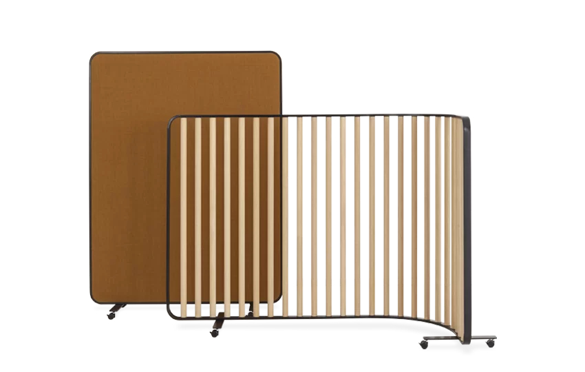 la palma screen collection by francesco rota - mixed shaped partition for the office