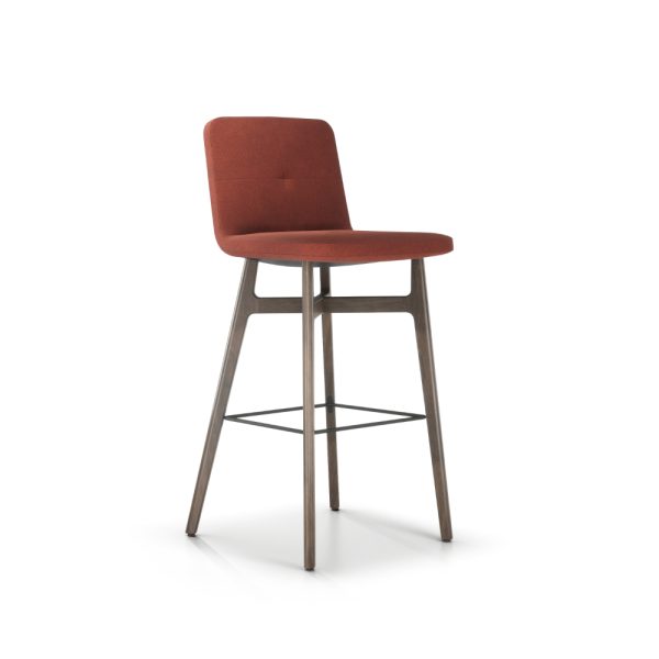 swav 94401 rightfront <p>the swav counter and bar stools combine some of the standout elements of this product family into one seating solution – the organic, warm wooden base of the armless lounge chair and the framed backrest design detail from the mid-back conference chair, beautifully tying this suite of seating together.</p>
