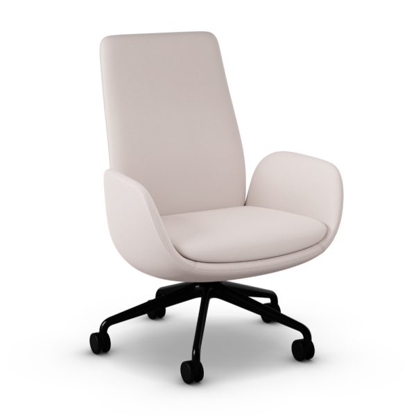 forsi 82100 <p>not too high, and not too low, only forsi offers chairs at a brand new height (between conference and lounge height) that’s less formal, and more casual. it’s made for the modern workspace.</p> <ul> <li>multiple textiles available including vinyl and leather</li> <li>different base options </li> </ul>