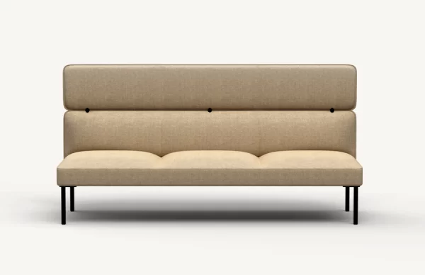htad075 adapt armless midback threeseat sofa 02 <p>with 3 back heights to choose from, adapt sofa and settee give you the options you need to create show-stopping lounge setting that will draw users in. soft curves, sleek metal detailing, and the option for contrasting fabrics are components that will set your space apart.</p> <ul> <li>collection includes lounge chairs, sofas, and benches</li> <li>multiple configurations of each product</li> <li>available in multiple fabrics</li> </ul>