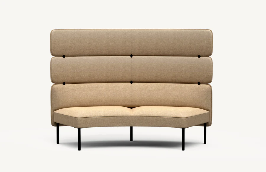 htad105 adapt highback 60 twoseat sofa 02 1 <p>with 3 back heights to choose from, adapt sofa and settee give you the options you need to create show-stopping lounge setting that will draw users in. soft curves, sleek metal detailing, and the option for contrasting fabrics are components that will set your space apart.</p> <ul> <li>collection includes lounge chairs, sofas, and benches</li> <li>multiple configurations of each product</li> <li>available in multiple fabrics</li> </ul>