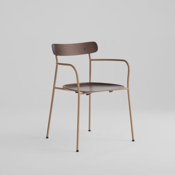 perle product 05 <p>timeless european charm meets modern simplicity. slim wood and metal chairs, armless and arm options. oak or walnut veneers for an elegant touch.</p>