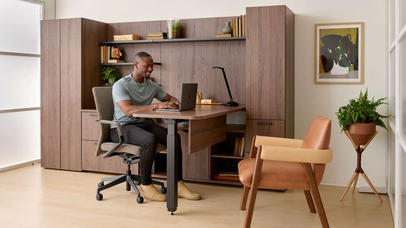 ofs staks collection height adjustable desk