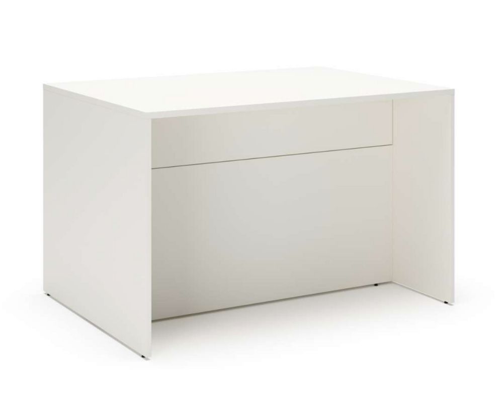 ofs-collaborative table- laminate frosty white