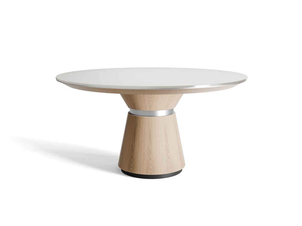 ascari-meeting-round-moonlight-glass-top-table-dune-veneer-conical-island-base-chemetal-base-reveal_nucraft
