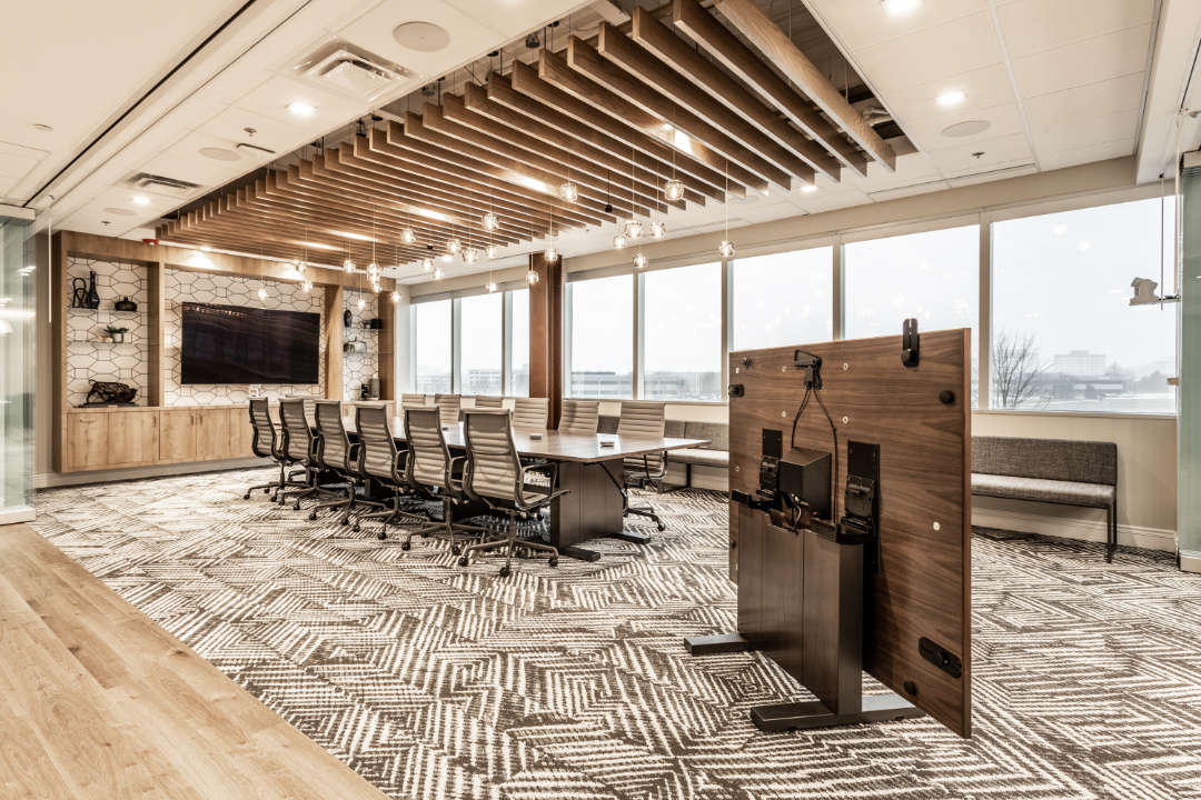 nucraft approach training tables in conference room