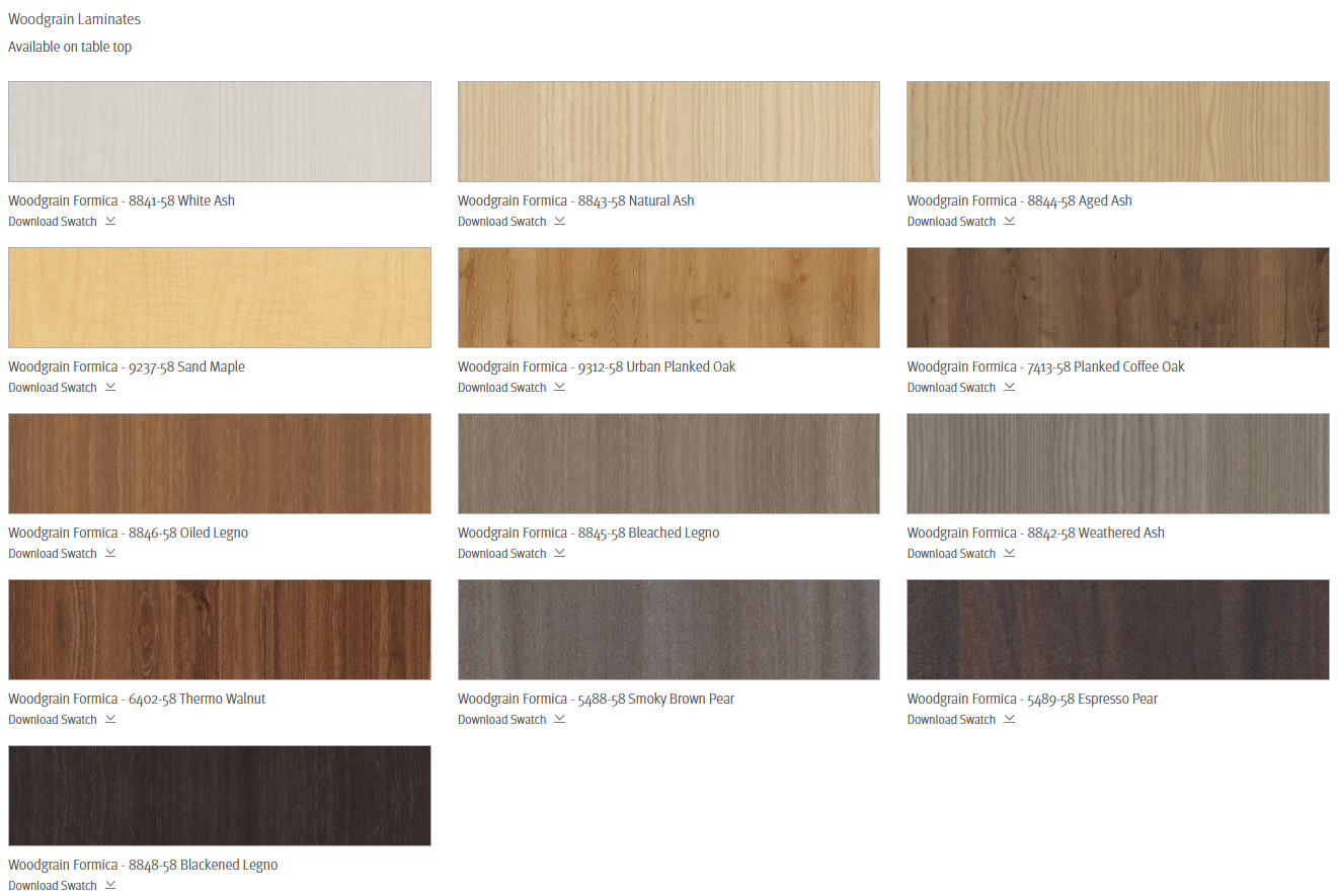 Nucraft laminate options