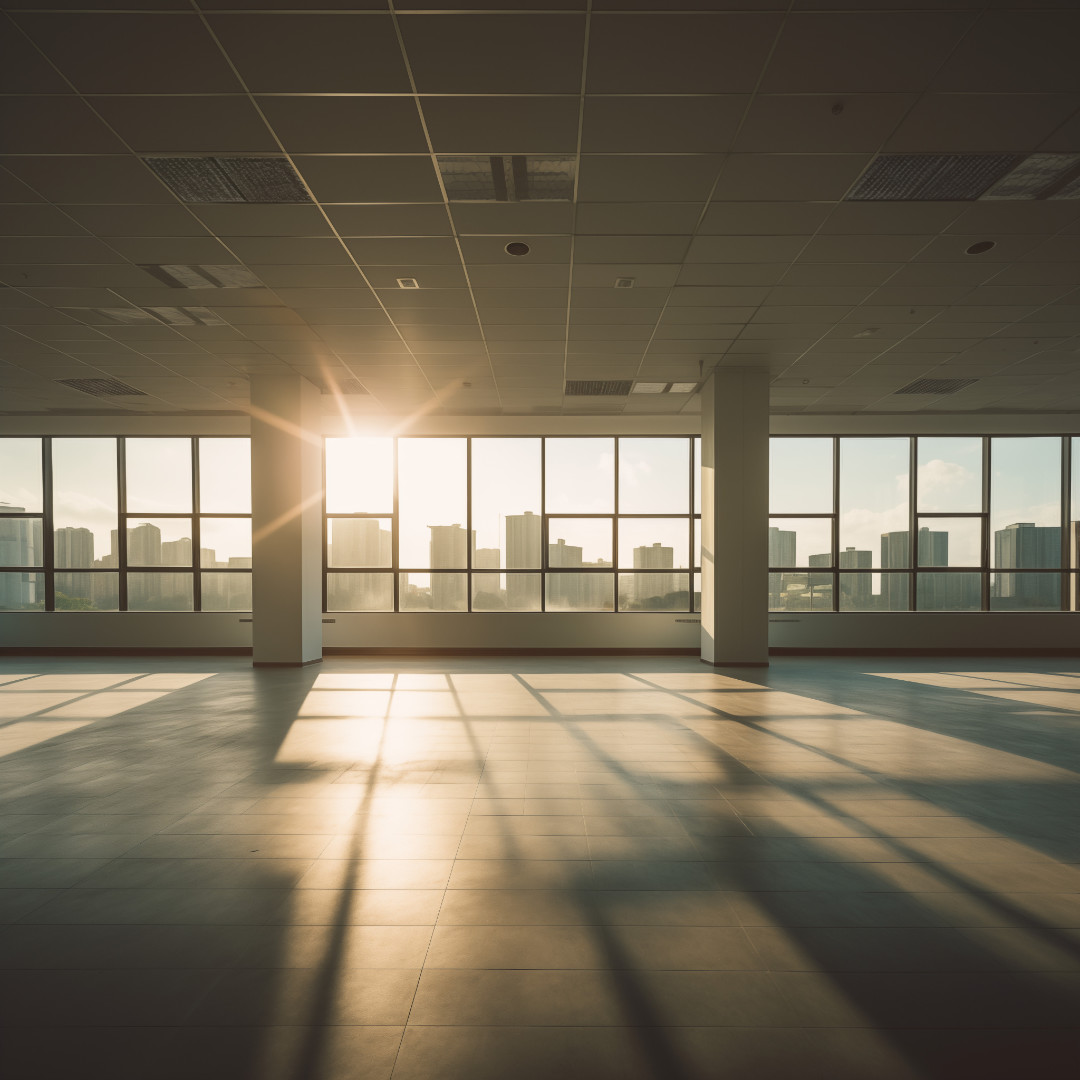 Empty office ready for planning