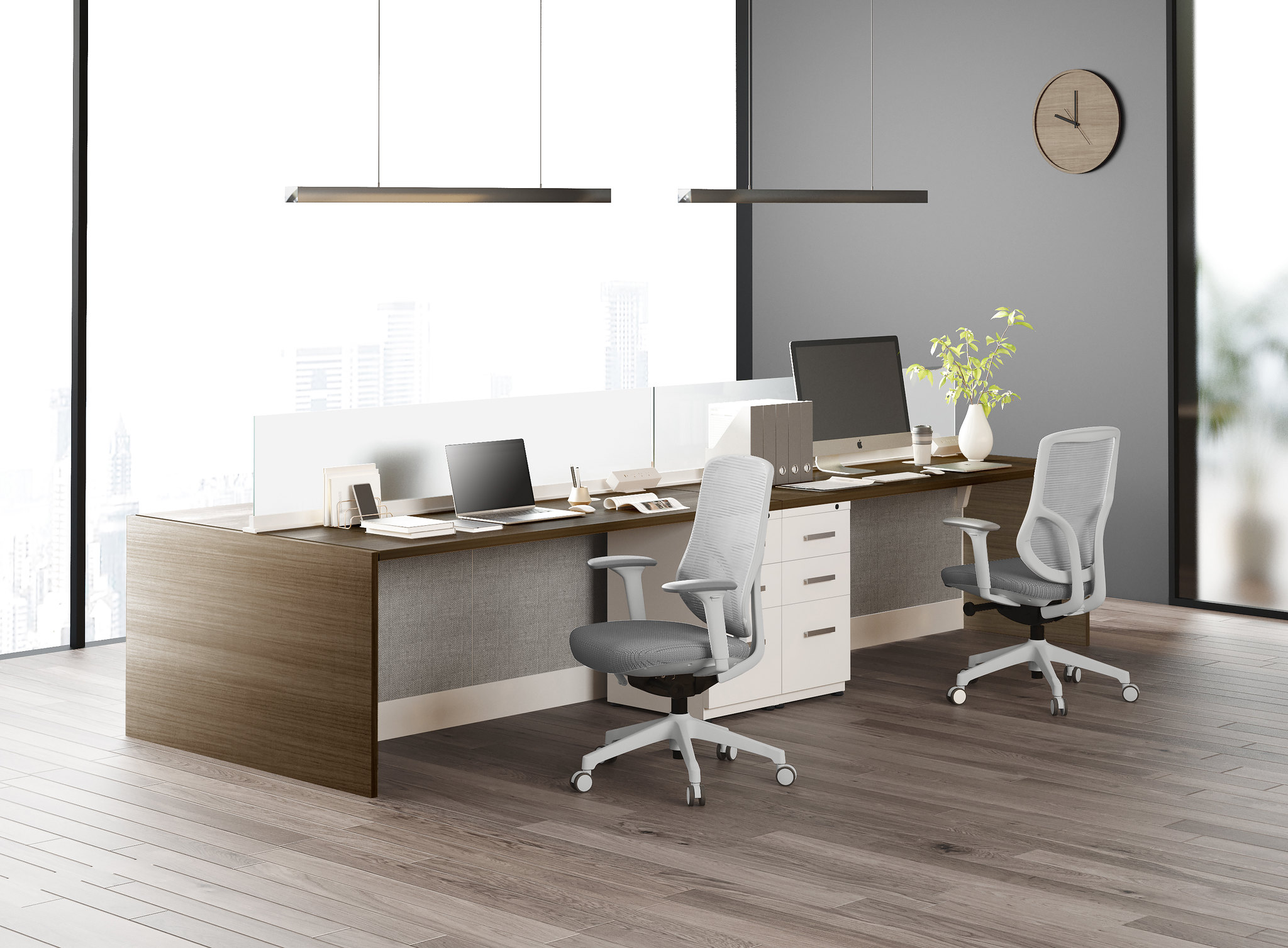 friant office furniture interra 29 inch high panel system